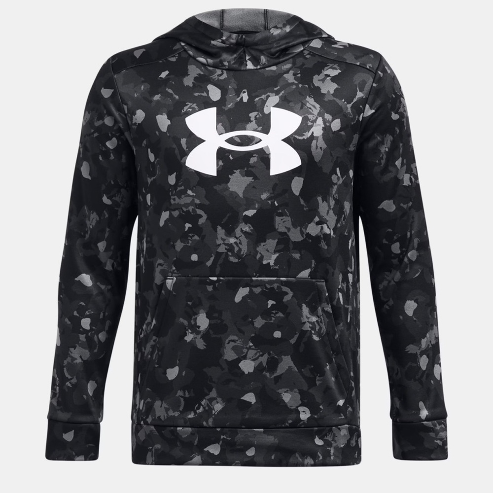 Under Armour Fleece® Big Logo Printed Boys' Hoodie NWT Size L‎